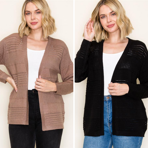 Pointelle Cardigan