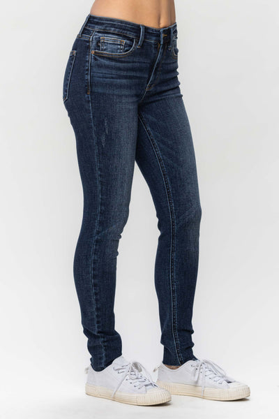 Judy Blue Jeans Mid Rise Vintage Raw Hem