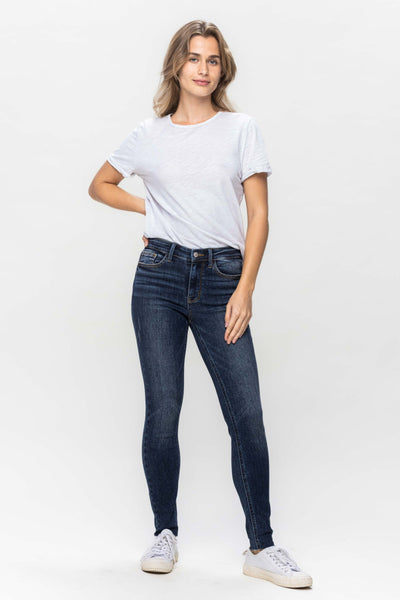 Judy Blue Jeans Mid Rise Vintage Raw Hem