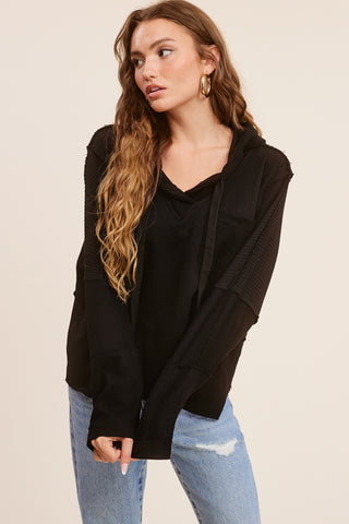 Dolman Sleeve Hooded Sweatshirt