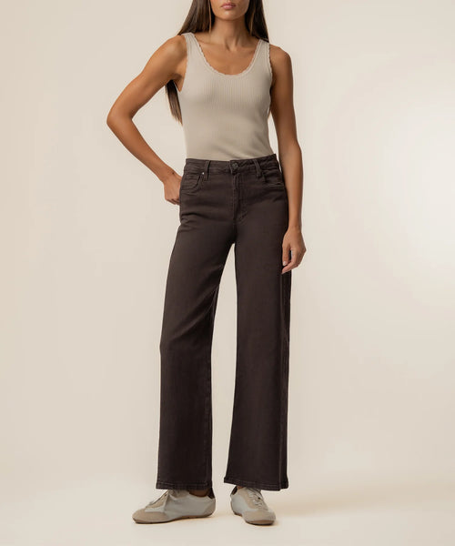 KUT Meg Wide Leg Chocolate