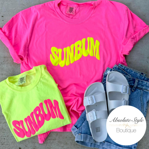 Sunbum Puff Ink Neon T-Shirt