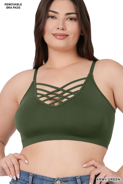 Criss Cross Adjustable Padded Bralette