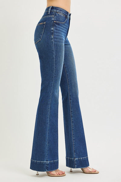 Risen Tummy Control Flare Jeans 33" Inseam