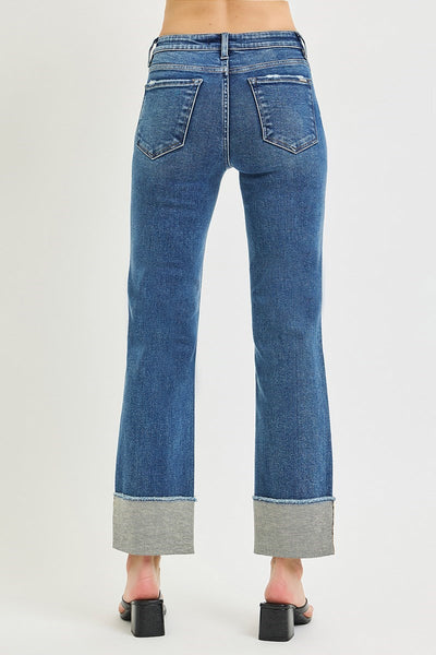 Risen Mid Rise Cuffed Jean