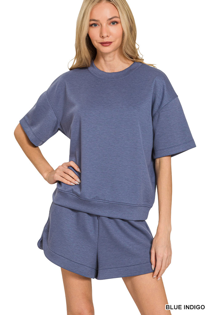 Scuba Short Sleeve + Dolphin Shorts Lounge Set