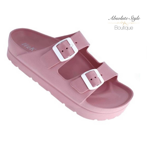 Buckle Slide Sandals
