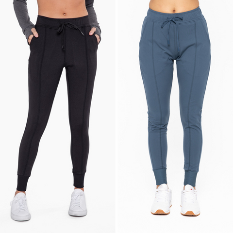 Paneled Slimming Joggers