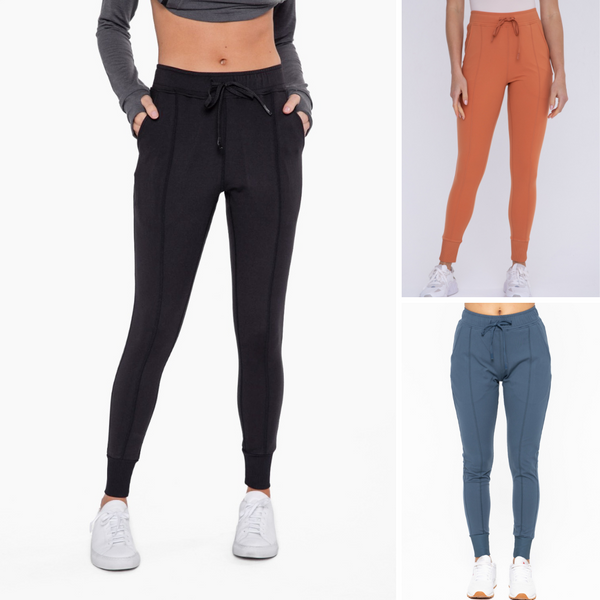 Paneled Slimming Joggers