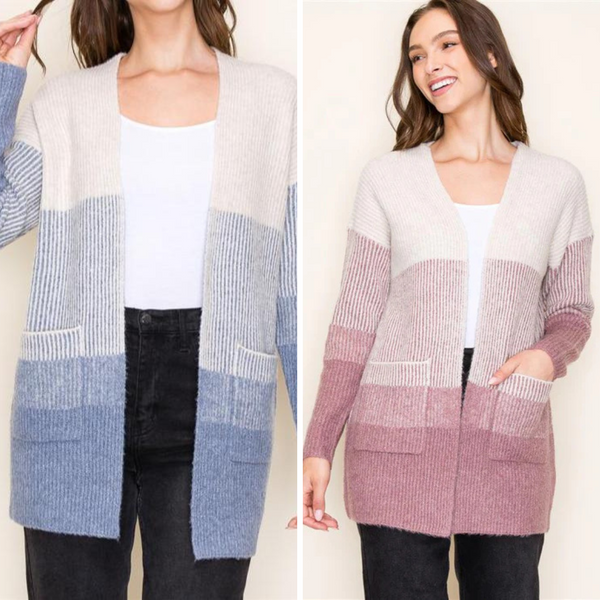 Ombre Pocket Cardigan