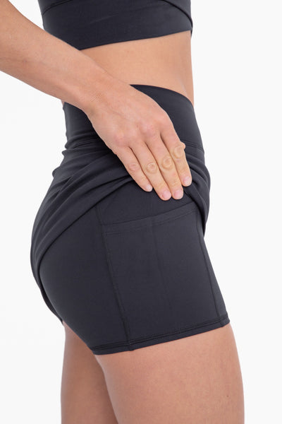 Crossover Waist Active Skort