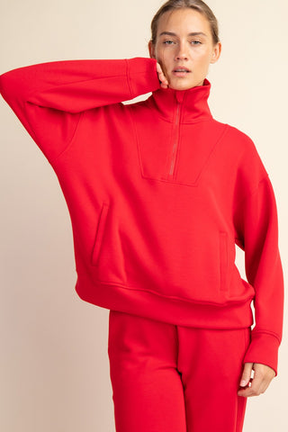 Red Scuba Quarter Zip
