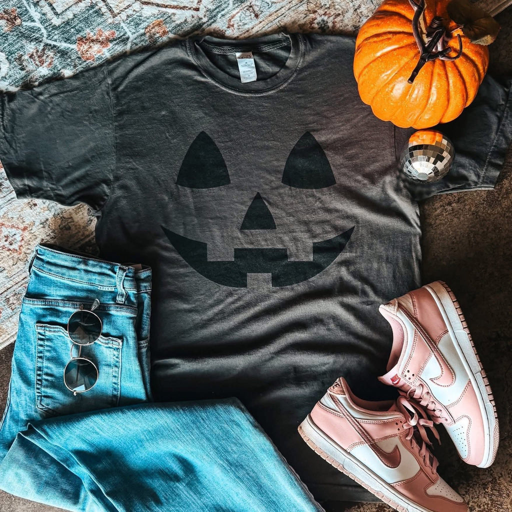 Black Pumpkin Graphic T-Shirt