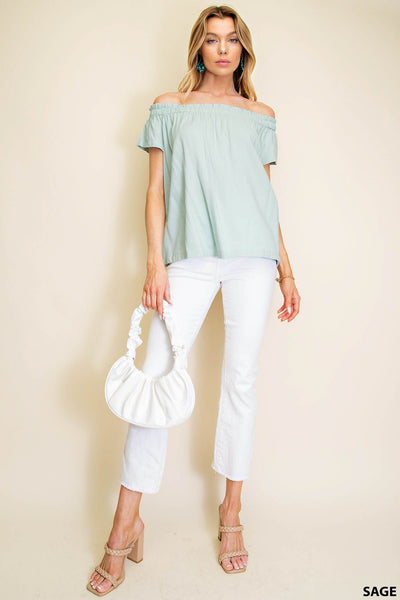 Off Shoulder Ruffle Top