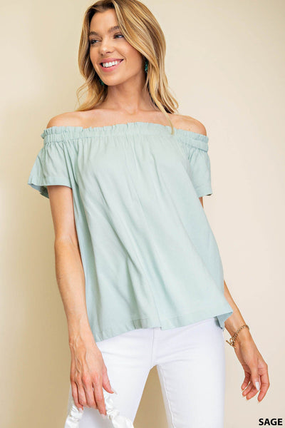 Off Shoulder Ruffle Top