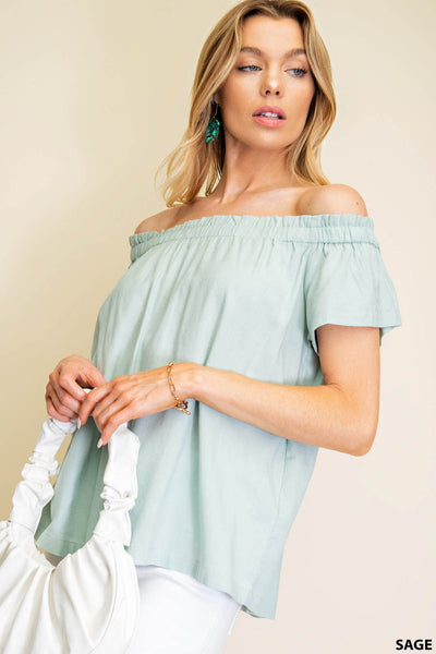 Off Shoulder Ruffle Top