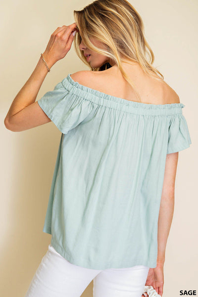 Off Shoulder Ruffle Top