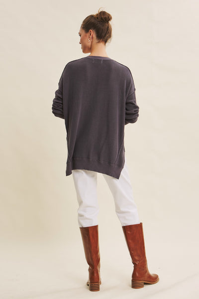 Slouchy Button Cardigan