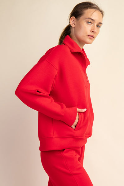 Red Scuba Quarter Zip
