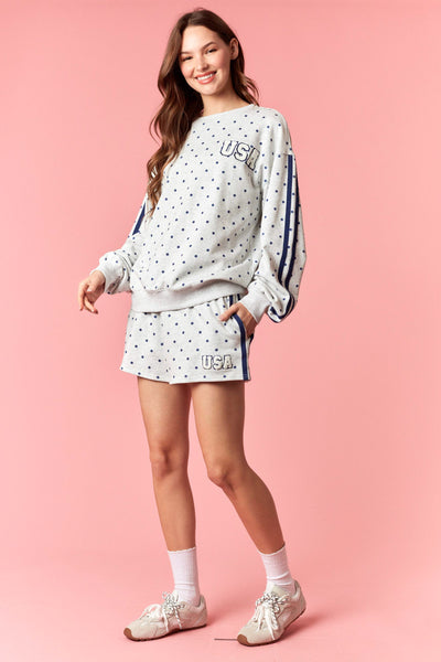 USA Polka Dot Sweatshirt
