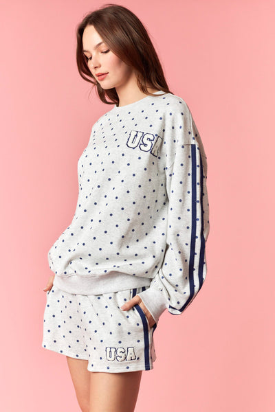 USA Polka Dot Sweatshirt