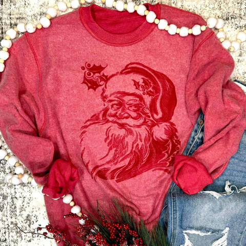 Vintage Inside-Out Santa Sweatshirt