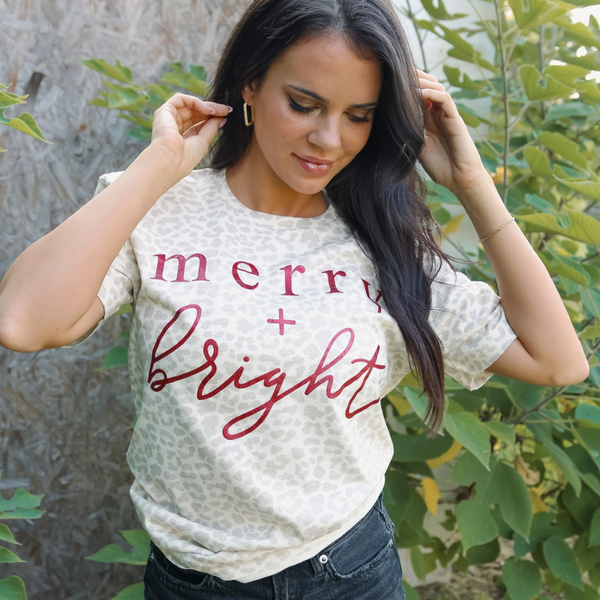 Merry + Bright Holiday Tee