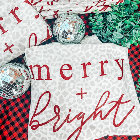 Merry + Bright Holiday Tee