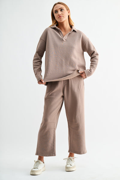 Mono B Malibu Air Cotton Barrel Lounge Pants