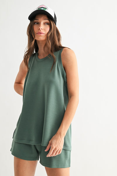 Mono B Scuba Tank + Pocket Shorts Lounge Set 2