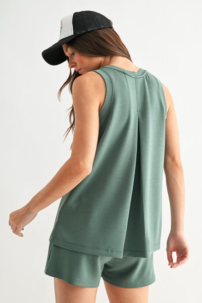 Mono B Scuba Tank + Pocket Shorts Lounge Set 2