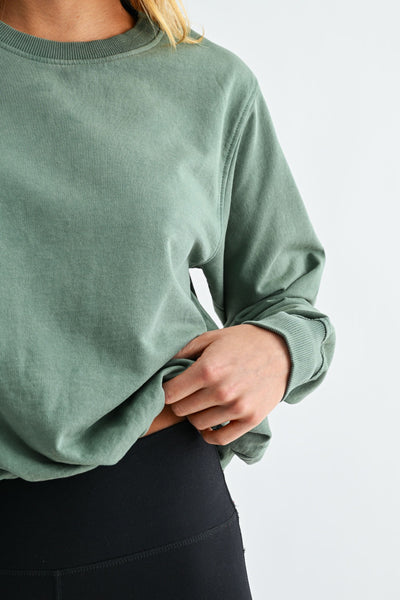 Mono B Bubble Hem Sweatshirt
