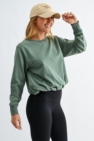 Mono B Bubble Hem Sweatshirt