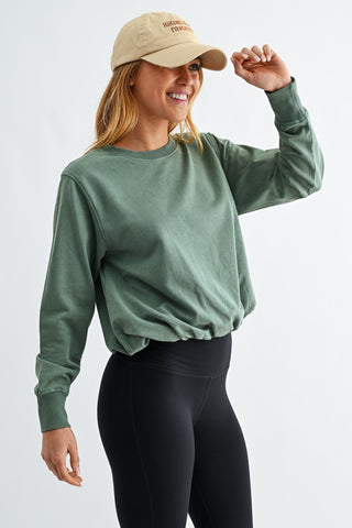 Mono B Bubble Hem Sweatshirt