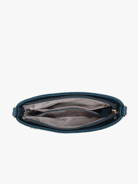 Double Zip Crossbody Bag