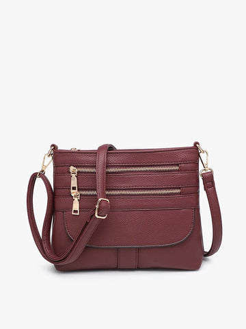 Double Zip Crossbody Bag