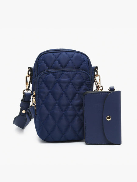 Triple Compartment Crossbody w/Pouch
