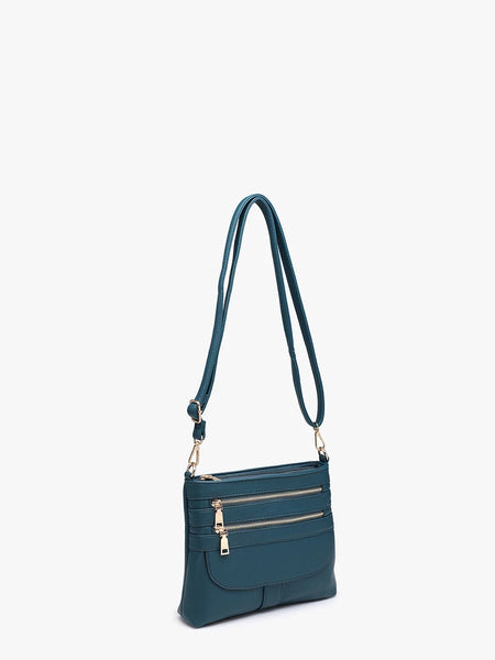 Double Zip Crossbody Bag
