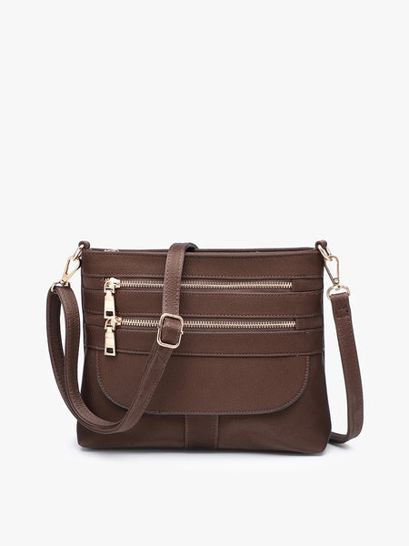 Double Zip Crossbody Bag