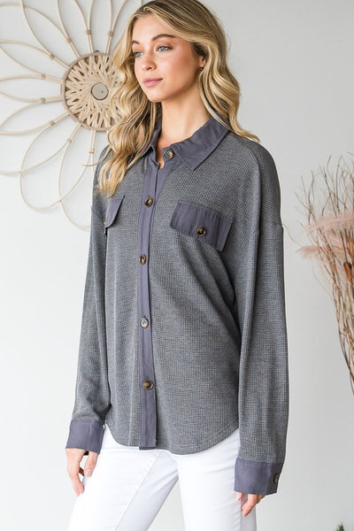 Lightweight Thermal Button Down
