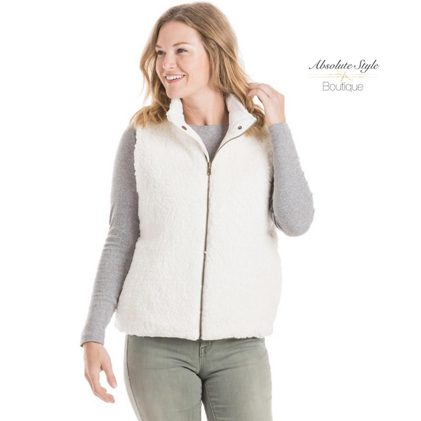 Reversible Sherpa Quilted Vest