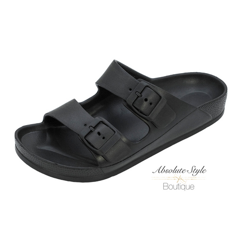 Buckle Slide Sandals