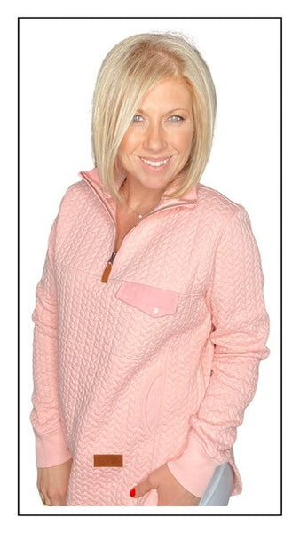 Quilted Quarter Zip Pullover