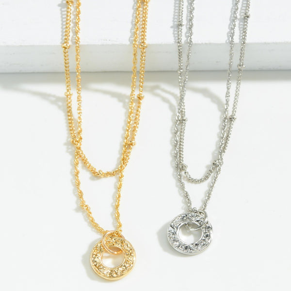 Double Layered Circle Necklace