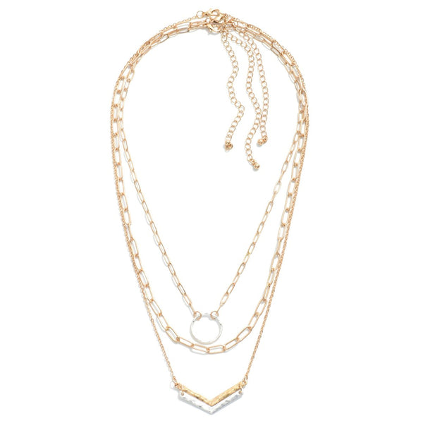 Triple Layered Chain Necklace