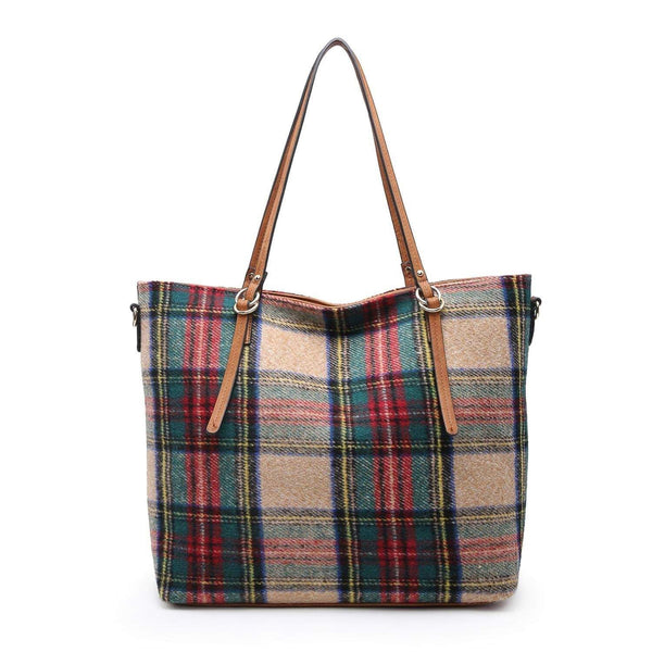 Plaid Tote Handbags